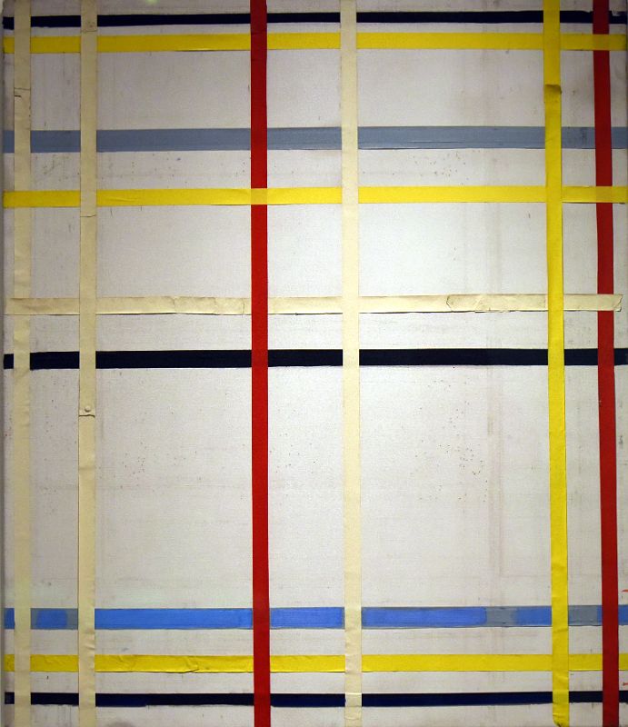 Piet Mondrian 1941 New York City 2 From San Francisco Museum of Modern Art At New York Met Breuer Unfinished